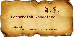 Marschalek Vendelina névjegykártya